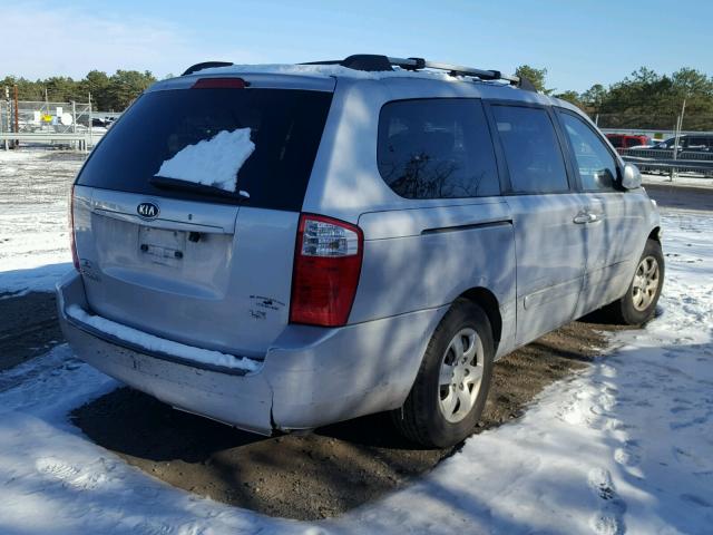 KNDMB233176171800 - 2007 KIA SEDONA EX GRAY photo 4