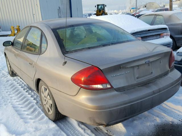 1FAFP53U67A119506 - 2007 FORD TAURUS SE BROWN photo 3