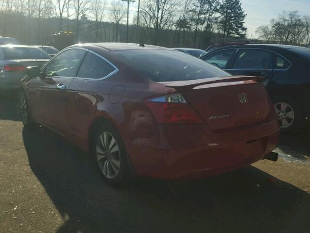 1HGCS12898A021467 - 2008 HONDA ACCORD EXL RED photo 3