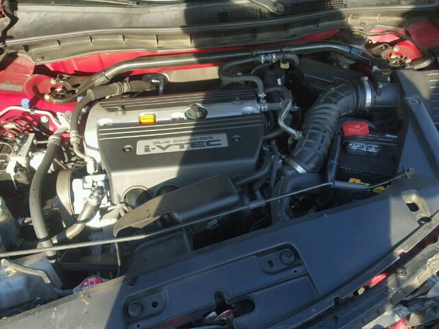 1HGCS12898A021467 - 2008 HONDA ACCORD EXL RED photo 7