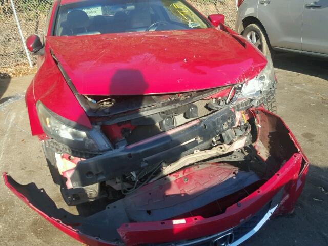 1HGCS12898A021467 - 2008 HONDA ACCORD EXL RED photo 9