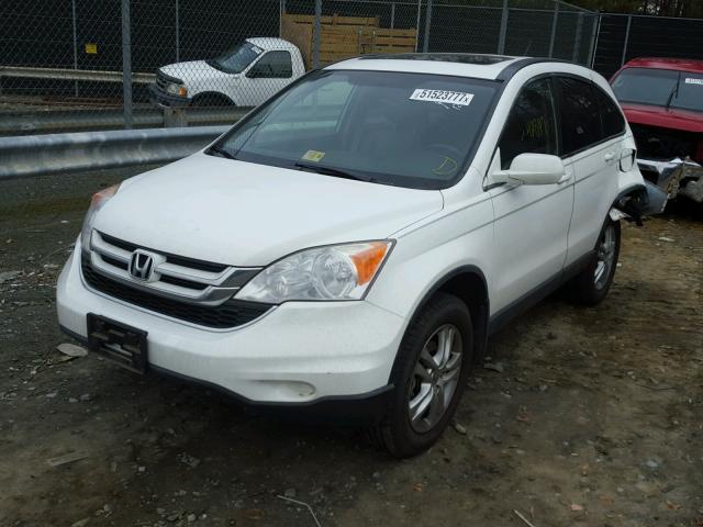 JHLRE3H77BC015787 - 2011 HONDA CR-V EXL WHITE photo 2