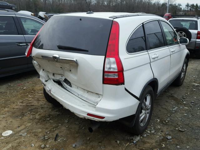 JHLRE3H77BC015787 - 2011 HONDA CR-V EXL WHITE photo 4