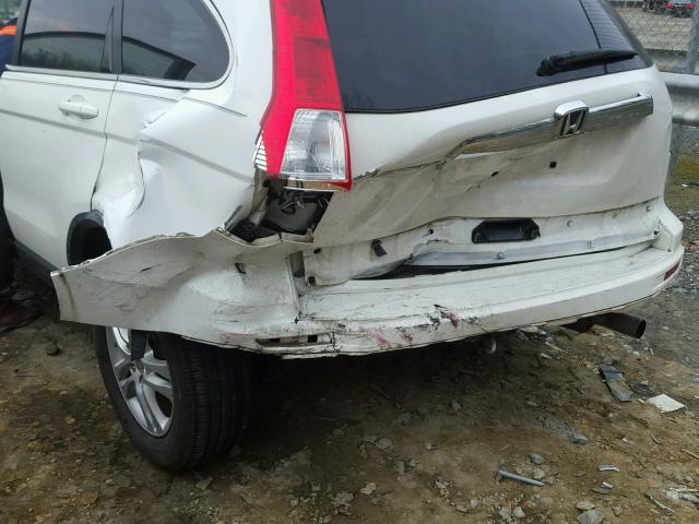 JHLRE3H77BC015787 - 2011 HONDA CR-V EXL WHITE photo 9