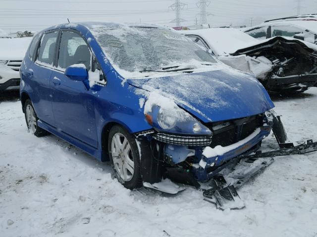 JHMGD37617S048795 - 2007 HONDA FIT S BLUE photo 1