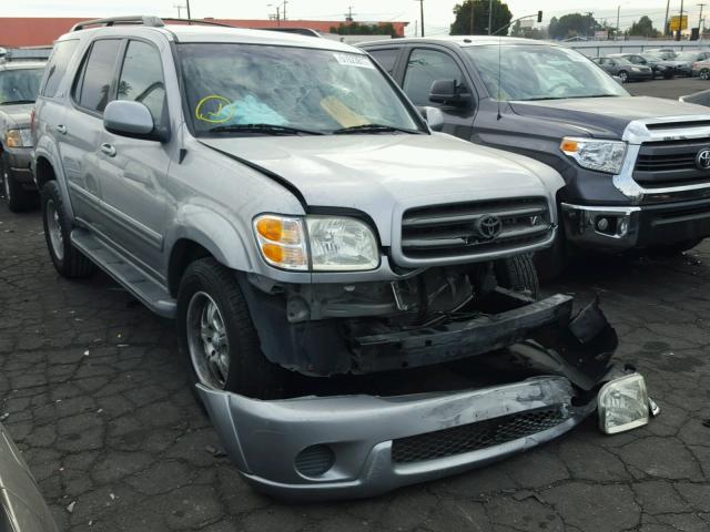 5TDZT34A02S064963 - 2002 TOYOTA SEQUOIA SR GRAY photo 1