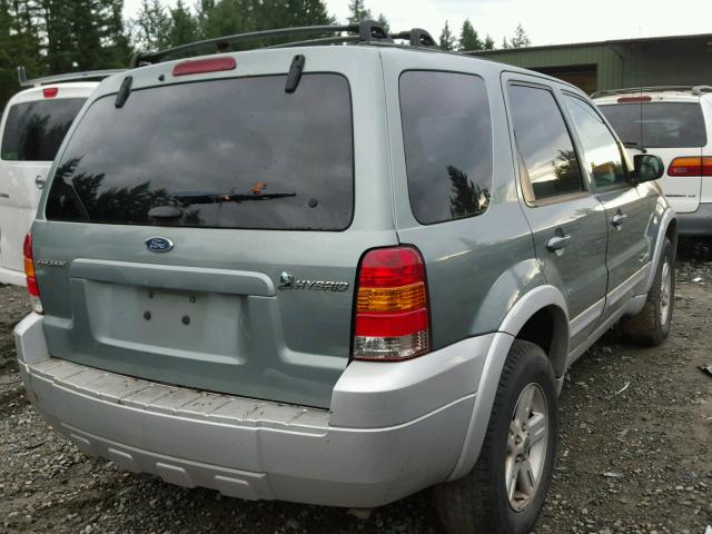 1FMCU96H36KB36621 - 2006 FORD ESCAPE HEV GREEN photo 4