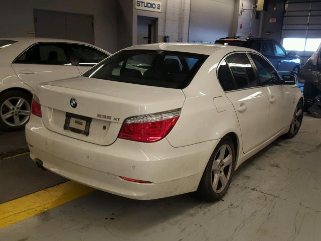 WBANV93568CZ61423 - 2008 BMW 535 XI WHITE photo 4