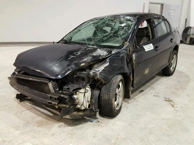 1G1AL58F687279631 - 2008 CHEVROLET COBALT LT BLACK photo 2