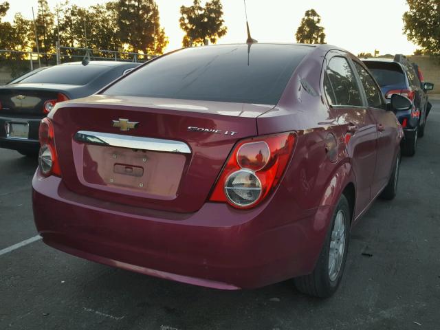 1G1JC5SG9E4103347 - 2014 CHEVROLET SONIC LT PURPLE photo 4