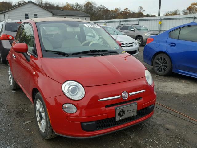 3C3CFFDR8CT198393 - 2012 FIAT 500 POP RED photo 1
