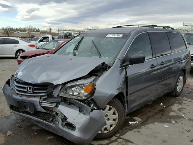 5FNRL38289B055235 - 2009 HONDA ODYSSEY LX GRAY photo 2