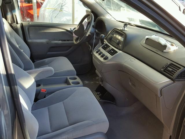 5FNRL38289B055235 - 2009 HONDA ODYSSEY LX GRAY photo 5