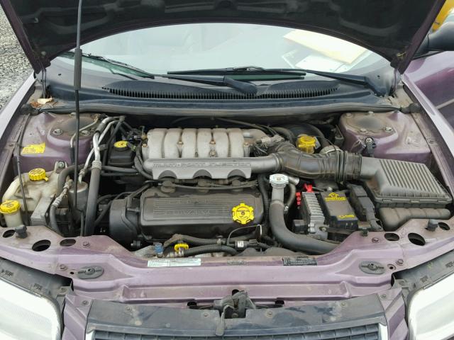 3C3EL55H9TT247909 - 1996 CHRYSLER SEBRING PURPLE photo 7