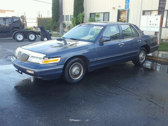 2MELM74W8TX612525 - 1996 MERCURY GRAND MARQ BLUE photo 2