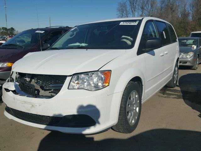 2C4RDGBG9GR101696 - 2016 DODGE GRAND CARA WHITE photo 2