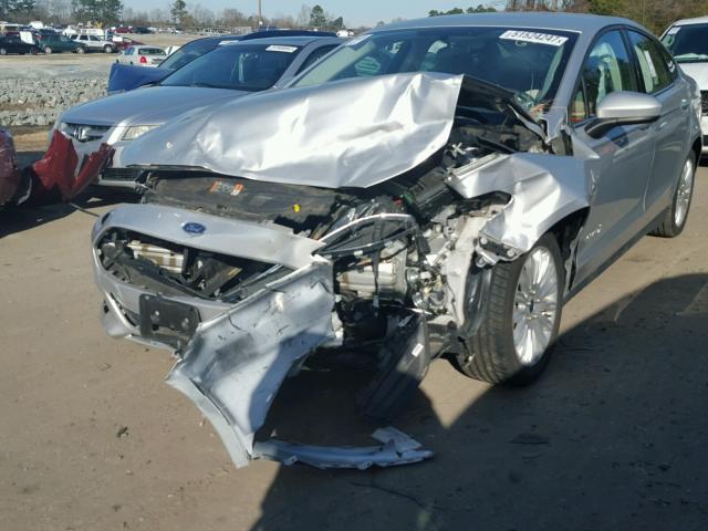 3FA6P0UU8ER369043 - 2014 FORD FUSION S H SILVER photo 9