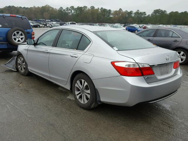 1HGCR2F34EA252532 - 2014 HONDA ACCORD LX SILVER photo 3