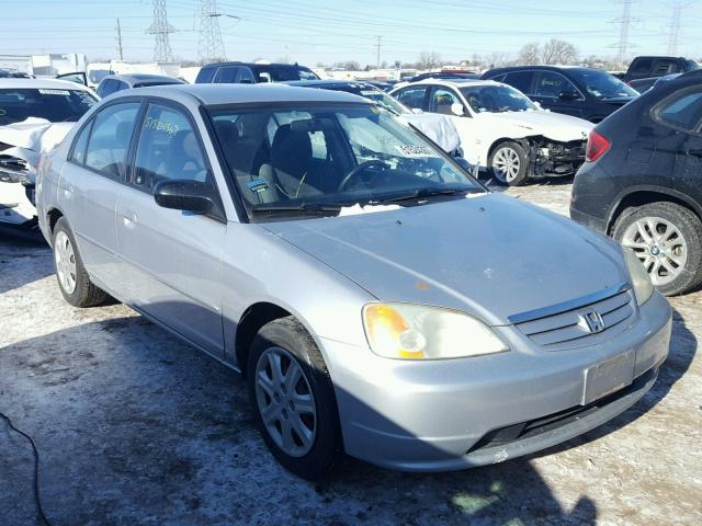 1HGES16573L029234 - 2003 HONDA CIVIC LX SILVER photo 1