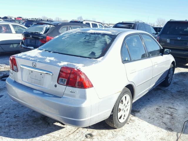 1HGES16573L029234 - 2003 HONDA CIVIC LX SILVER photo 4