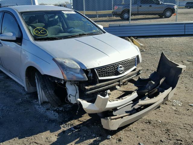 3N1AB6AP9CL729458 - 2012 NISSAN SENTRA 2.0 SILVER photo 9