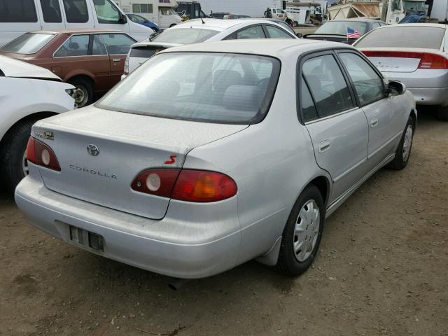 1NXBR12E81Z503942 - 2001 TOYOTA COROLLA CE SILVER photo 4