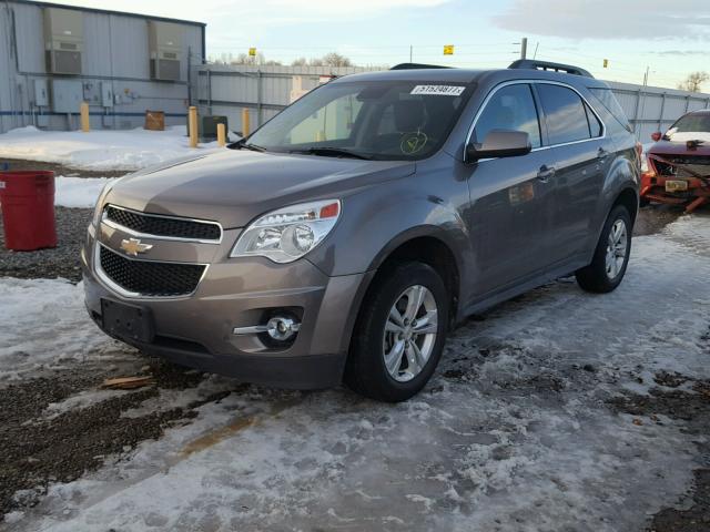 2GNFLNE51C6303844 - 2012 CHEVROLET EQUINOX LT BROWN photo 2