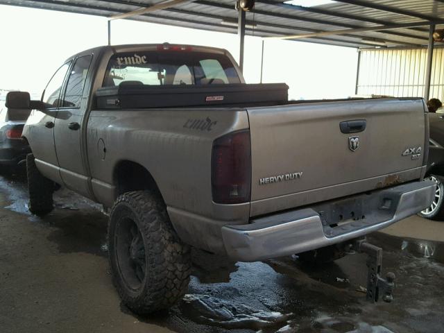 1D7KS28C96J166944 - 2006 DODGE RAM 2500 S TAN photo 3