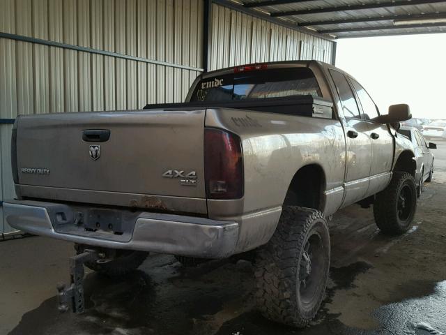 1D7KS28C96J166944 - 2006 DODGE RAM 2500 S TAN photo 4