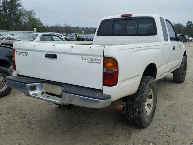 4TASM92N7YZ625475 - 2000 TOYOTA TACOMA XTR WHITE photo 4