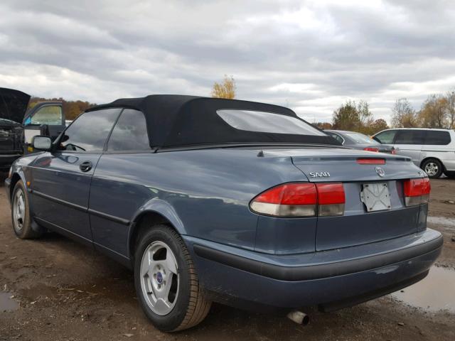 YS3DD78N3X7051114 - 1999 SAAB 9-3 S BLUE photo 3