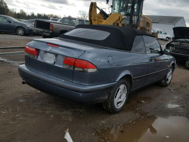 YS3DD78N3X7051114 - 1999 SAAB 9-3 S BLUE photo 4