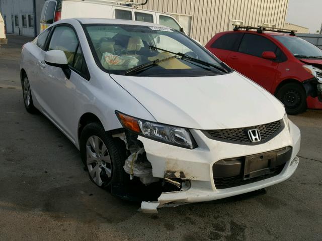 2HGFG3B59CH564375 - 2012 HONDA CIVIC LX WHITE photo 1