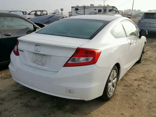 2HGFG3B59CH564375 - 2012 HONDA CIVIC LX WHITE photo 4