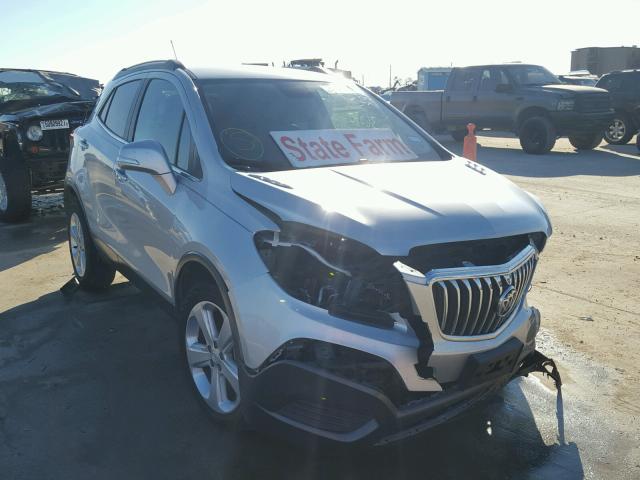 KL4CJASB1FB225792 - 2015 BUICK ENCORE SILVER photo 1