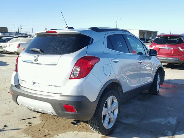 KL4CJASB1FB225792 - 2015 BUICK ENCORE SILVER photo 4