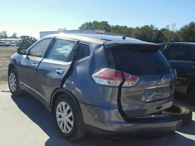 KNMAT2MT3FP514128 - 2015 NISSAN ROGUE S GRAY photo 3