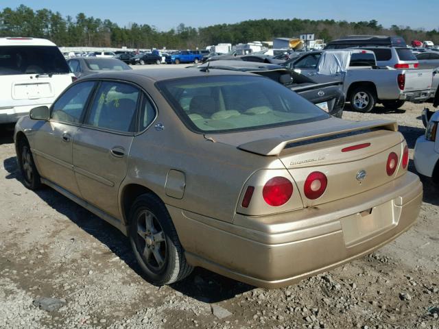 2G1WH52K259105501 - 2005 CHEVROLET IMPALA LS GOLD photo 3