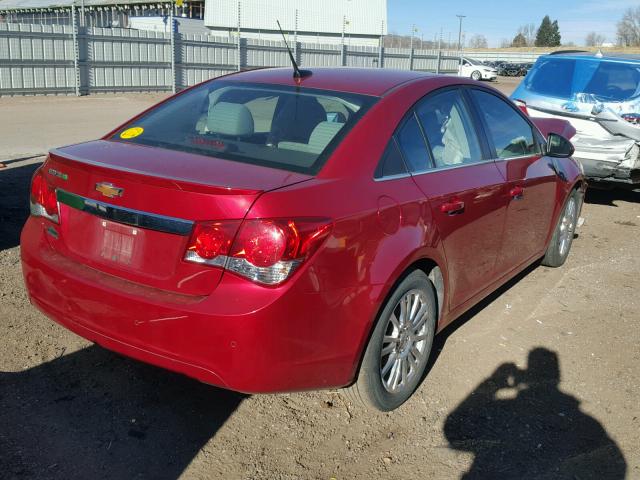 1G1PK5SC9C7178569 - 2012 CHEVROLET CRUZE ECO RED photo 4