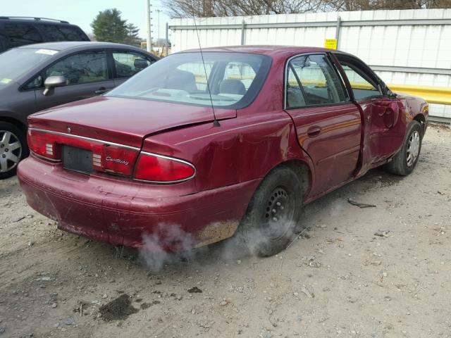 2G4WS52J241190168 - 2004 BUICK CENTURY CU MAROON photo 4