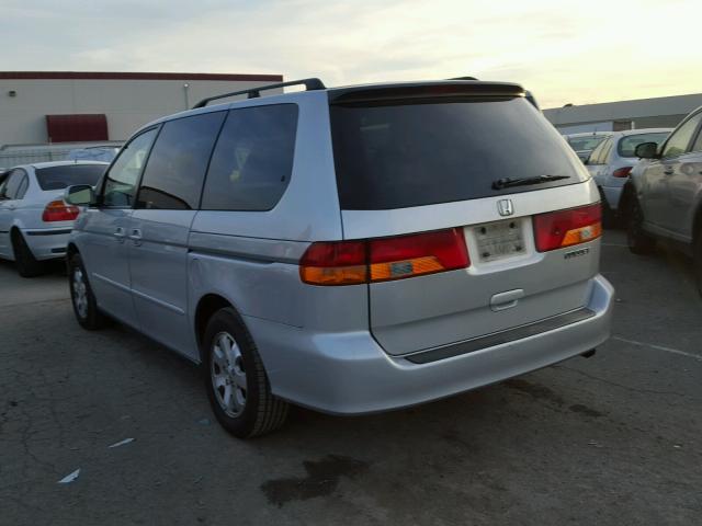 5FNRL18763B094090 - 2003 HONDA ODYSSEY EX SILVER photo 3