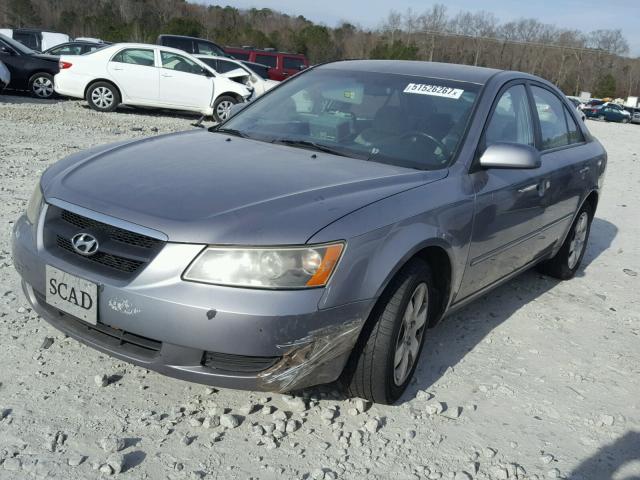 5NPET46C37H192159 - 2007 HYUNDAI SONATA GLS GRAY photo 2