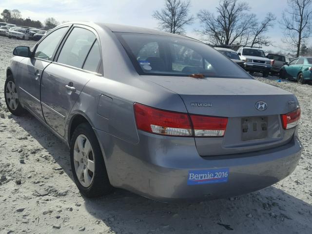 5NPET46C37H192159 - 2007 HYUNDAI SONATA GLS GRAY photo 3