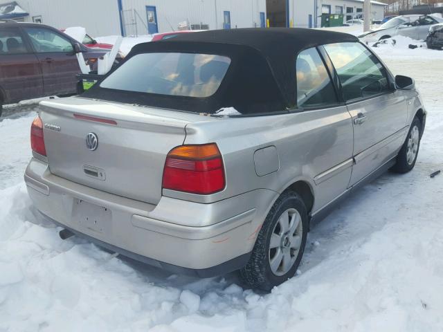 3VWDC21V91M817073 - 2001 VOLKSWAGEN CABRIO GLX 银色 照片 4