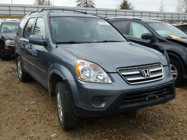 JHLRD78906C041956 - 2006 HONDA CR-V SE BLUE photo 1