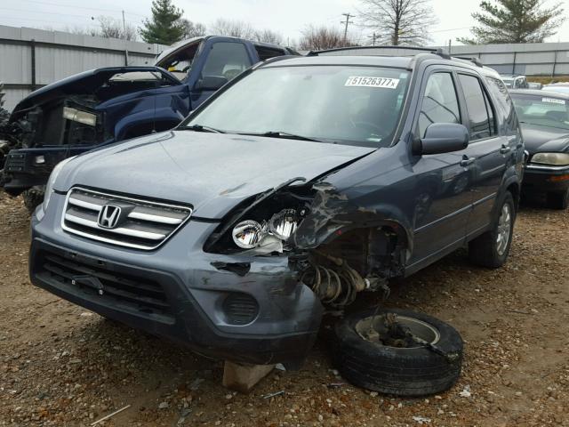 JHLRD78906C041956 - 2006 HONDA CR-V SE BLUE photo 2