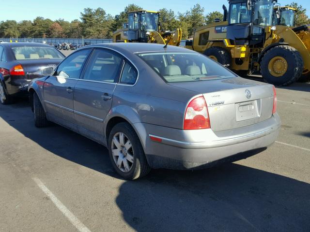 WVWTH63B03P336443 - 2003 VOLKSWAGEN PASSAT GLX GRAY photo 3