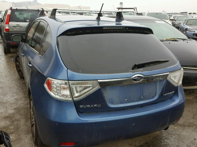 JF1GH61659H810810 - 2009 SUBARU IMPREZA 2. BLUE photo 3