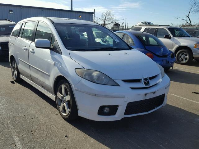 JM1CR29L460103118 - 2006 MAZDA 5 WHITE photo 1