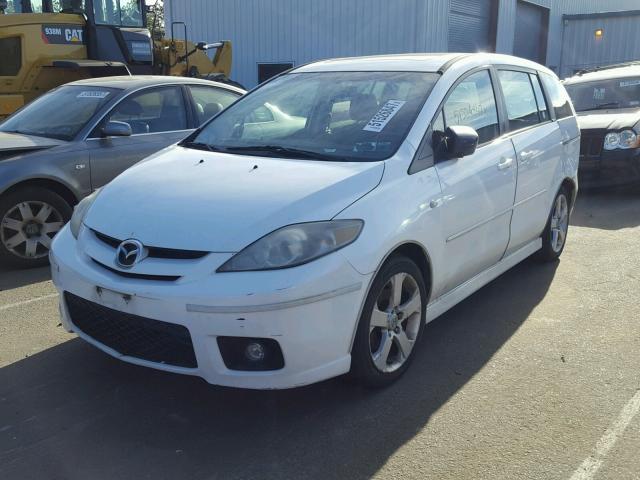 JM1CR29L460103118 - 2006 MAZDA 5 WHITE photo 2